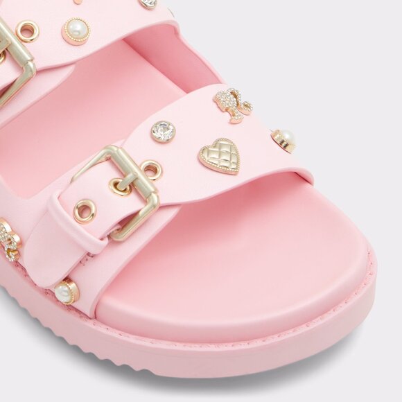 ALDO Barbiedream footbed sandal - light pink - Size USA 6.5 - Picture 5 of 9